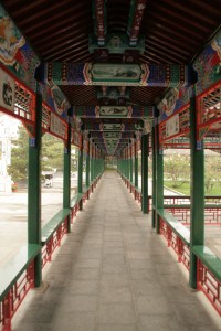 Lustwandelgang im Park