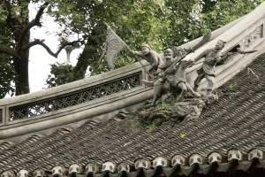 Dachverzierung Yu-Garden