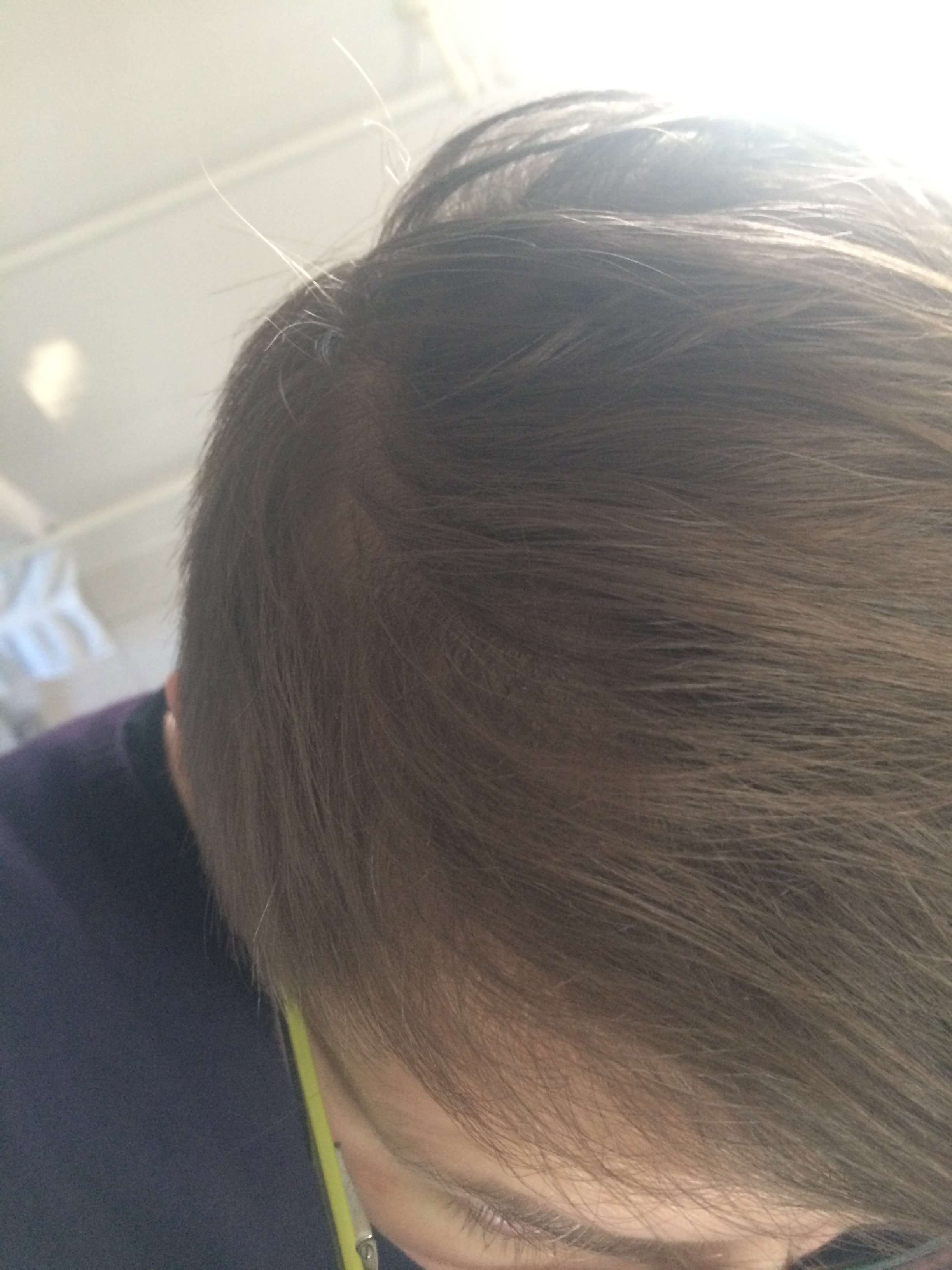 Haare nur mit Wasser gewaschen