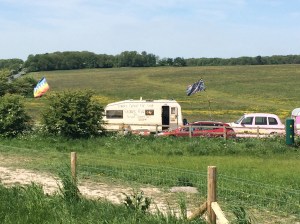 Hippiecamp vor Stonehenge