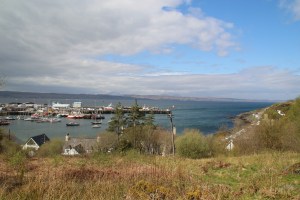 Licht und Schatten, Blick auf den Hafen, Mallaig