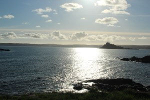 Blick auf St. Michael's Mount von Perranuthnoe aus