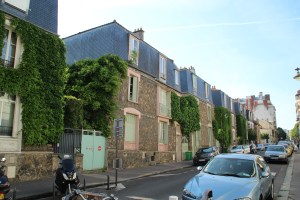 bewachsene Reihenhäuser, Tolbiac