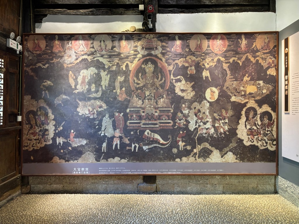 Religiöse Darstellung in Brauntönen